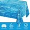 3 Pieces Ocean Waves Water Print Plastic Table Cover Ocean Party